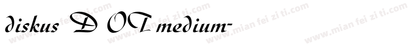 diskus D OT medium字体转换